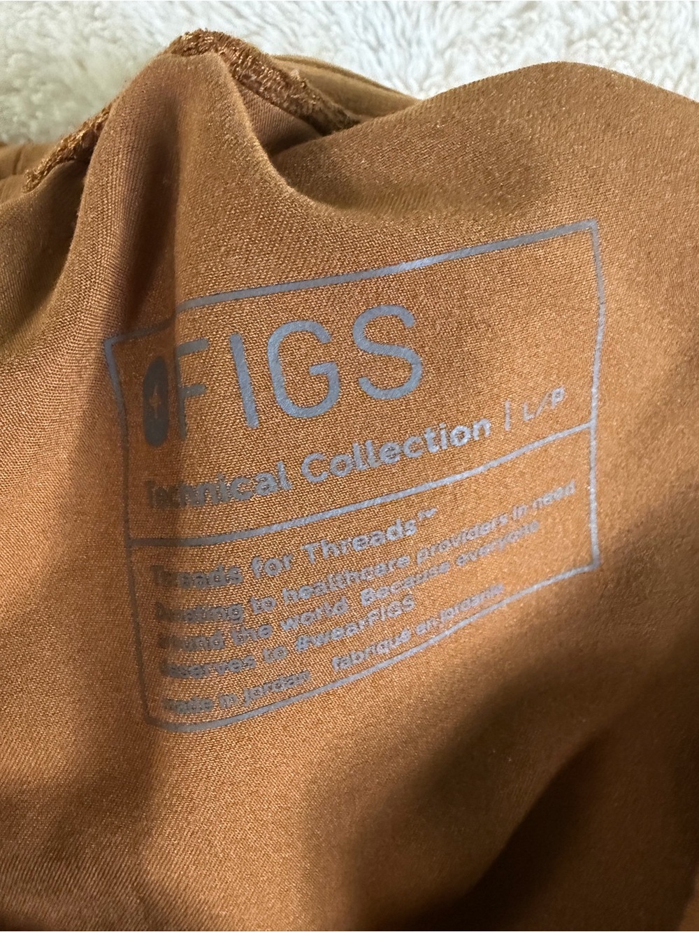 FIGS Zamora Jogger Scrub Pants in Earth sz L Petite - Picture 10 of 10